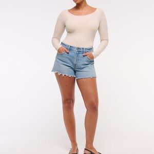 Abercrombie Curve Love 32 Denim shorts